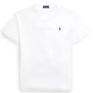 Image of Polo Ralph Lauren Cotton Terry T-Shirt - White