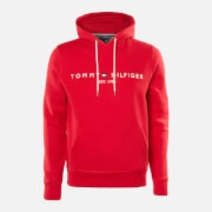 Image of Tommy Hilfiger Mens Logo Hoody - Primary Red - M