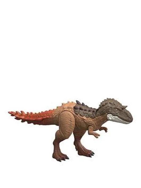 Image of Mattel Jurassic World Dinosaurier-Spielfigur großer Gigantic Thrashers Gorgosaurus mit 2 Angriffsbewegungen und Evolutionsfunktion digitaler Spielsp