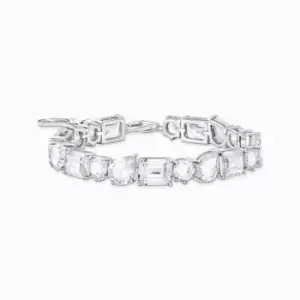 Image of Sterling Silver White Zirconia Stones Bracelet A2140-051-14-L19V
