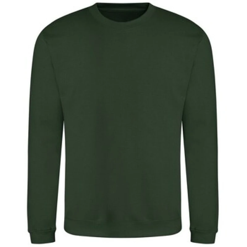 Image of AWDis AWDis Men Plain Sweatshirt in Green Size: Small Green S Male 5063652833186