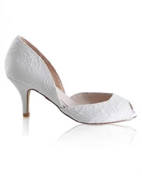 Image of Perfect Corinne Lace Peep Toe