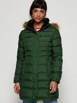 Image of Superdry Mountain Super Fuji Jacket - Green, Size 6, Women