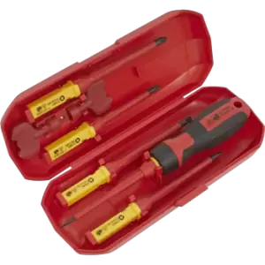 Image of Sealey 8 Piece VDE Insulated Interchangeable Screwdriver and Key Set