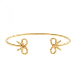 Image of Vintage Bow Open Ended Gold Bangle