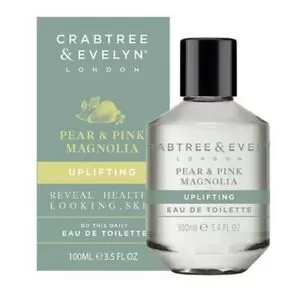Image of Crabtree & Evelyn Pear Pink Magnolia Eau de Toilette For Her 100ml
