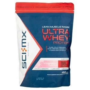 Image of Sci-Mx Ultra Whey Strawberry Protein Powder 450g