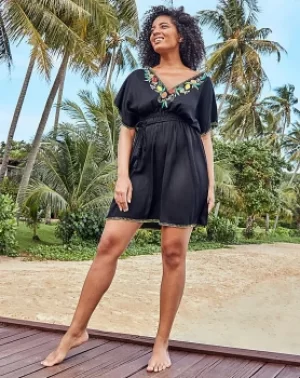 Image of Seville Kaftan Embroidered Dress