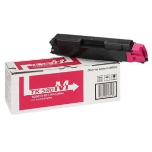Image of Kyocera TK580M Magenta Laser Toner Ink Cartridge