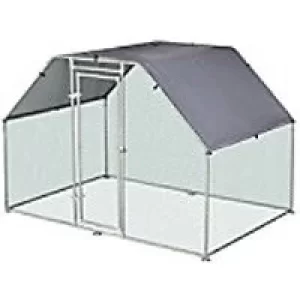 Image of PawHut Galvanized Chicken Cage D51-115 1950 x 2800 x 1900 mm Silver