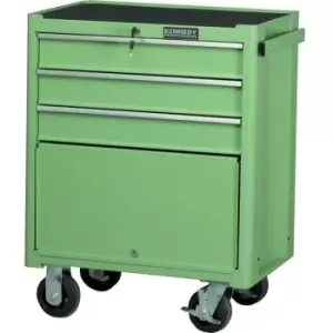 Image of Green 3-Drawer Professional Roller Cabinet - Green - Kennedy-pro