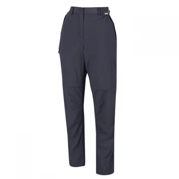 Image of Regatta Chaska Zip Off Walking Trousers (Short) - Seal Grey