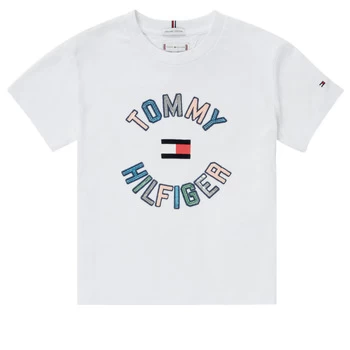 Image of Tommy Hilfiger PELINKA Girls Childrens T shirt in White years,5 years,6 years