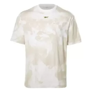 Image of Reebok Meet You There AOP T Shirt Mens - Beige