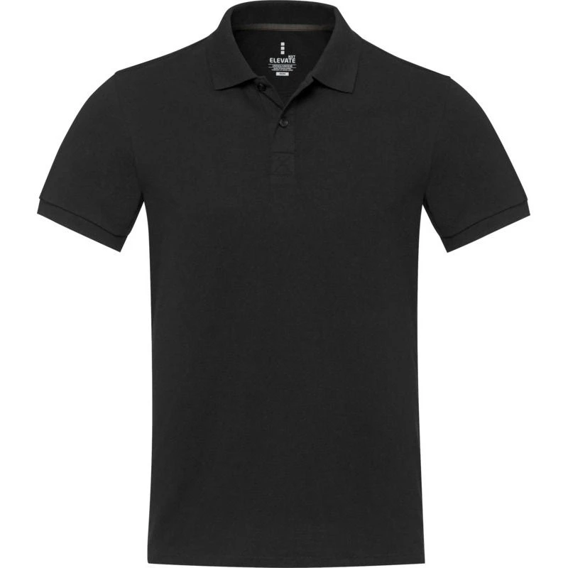 Image of Elevate NXT Mens Emerald Aware Polo Shirt in Black Size: XS Black Male XS
