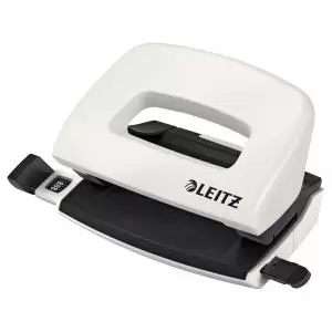 Image of Leitz NeXXt WOW Metal Mini Hole Punch - Pearl White 50601001