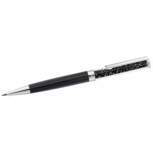 Image of Ladies Swarovski Stainless Steel Crystalline Jet Black Pen