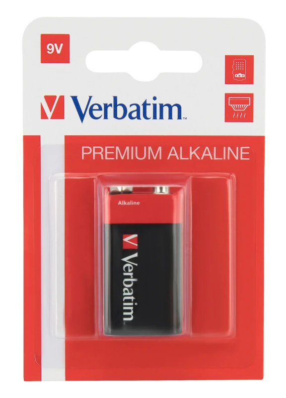 Image of Verbatim 9V Alkaline Batteries