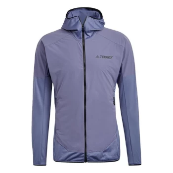 Image of adidas Terrex Skyclimb Fleece Jacket Mens - Orbit Violet