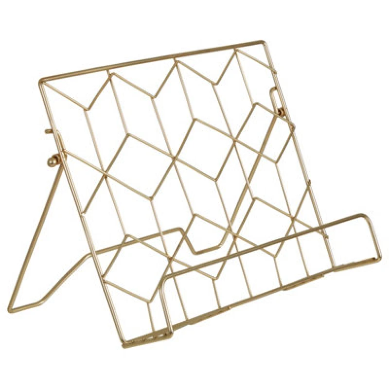 Image of Orsina Vertex Contour Matte Gold Finish Cookbook Stand