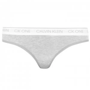 Image of Calvin Klein ONE Cotton Thong - Grey
