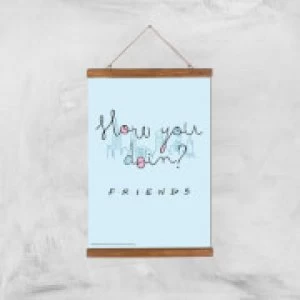 Image of Friends How You Doin'? Giclee Art Print - A3 - Wooden Hanger