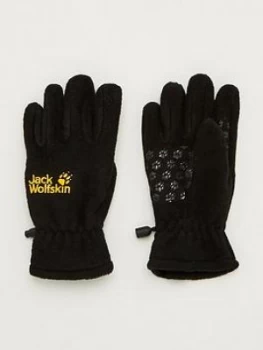 Image of Jack Wolfskin Kids Fleece Gloves - Black