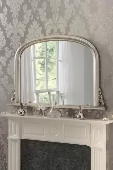 Image of Classic Overmantle mirror Silver 122(w) x 77cm(h)
