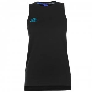 Image of Umbro Umbro Logo Back Vest Ladies - BLACK