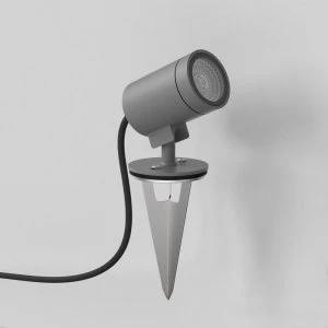 Image of Spike Spot LED Outdoor Spotlight Textured Grey IP65