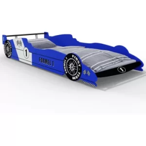 Image of Formula 1 Car Bed 90 x 200cm Including Slatted Frame Bedroom Furniture