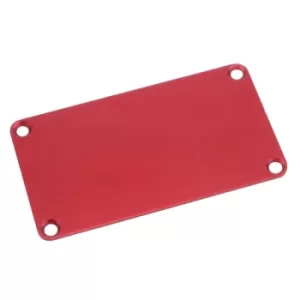 Image of Hammond 1455KALRD-10 Aluminium End Panel 1.5 x 78 x 43mm Red