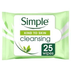Image of Simple Kind To Skin Cleansing Facial Wipes 25s