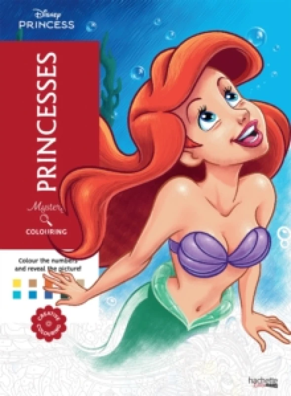 Image of Mystery Colouring - Princesses : Reveal iconic Disney characters with colour by number Paperback / softback