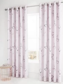 Image of Catherine Lansfield Enchanted Unicorn Eyelet Curtains