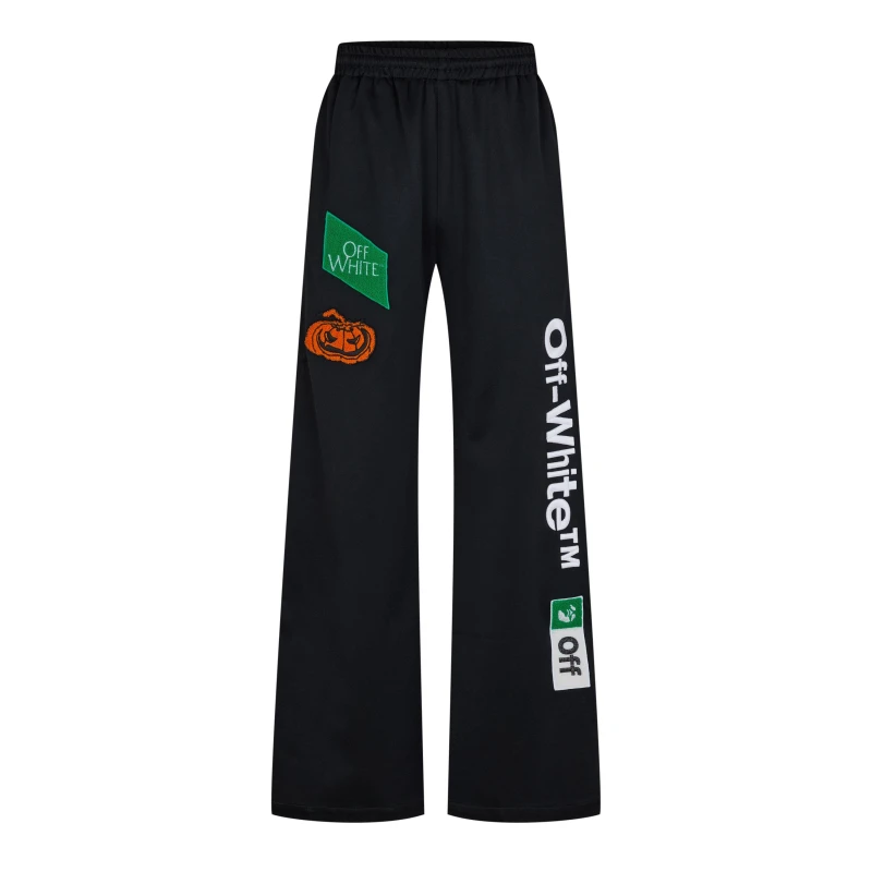 Image of Off White Mens Multi-Logo Skate Trackpants Black/White male XS