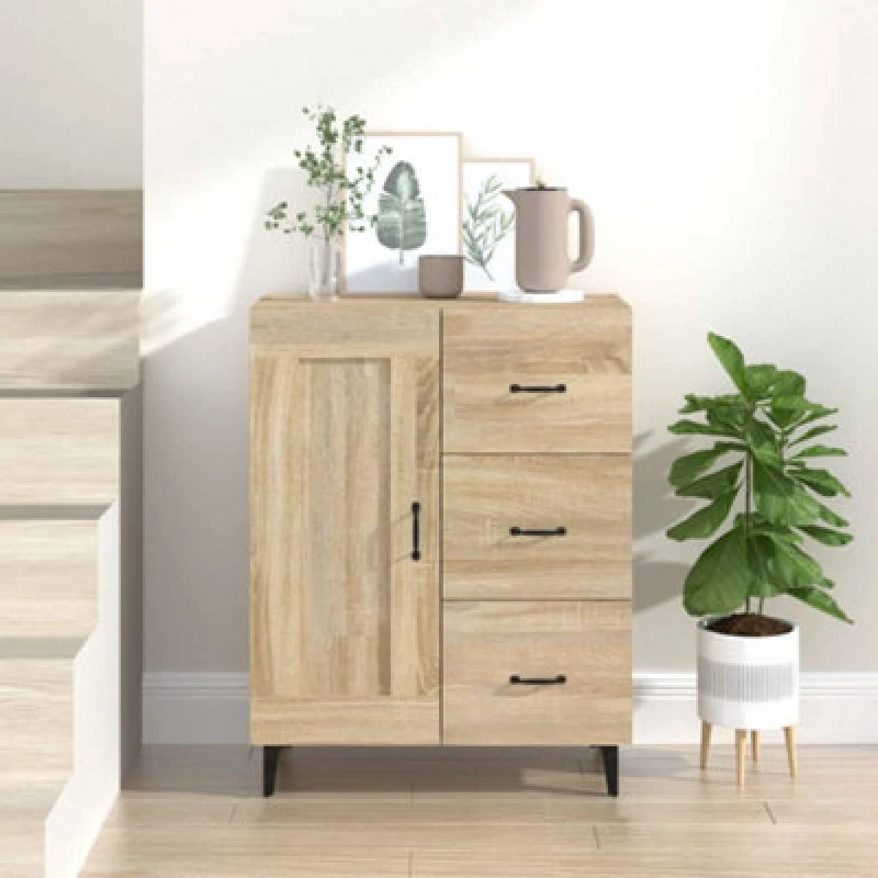 Image of VIDAXL Sideboard Sonoma Oak 69.5x34x90cm Engineered Wood Vidaxl 8720287080299