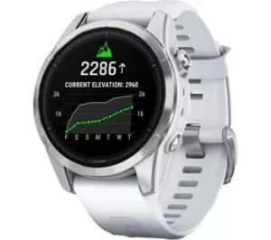 Image of Garmin epix Pro - Silver & Whitestone, 42 mm, Silver/Grey,White