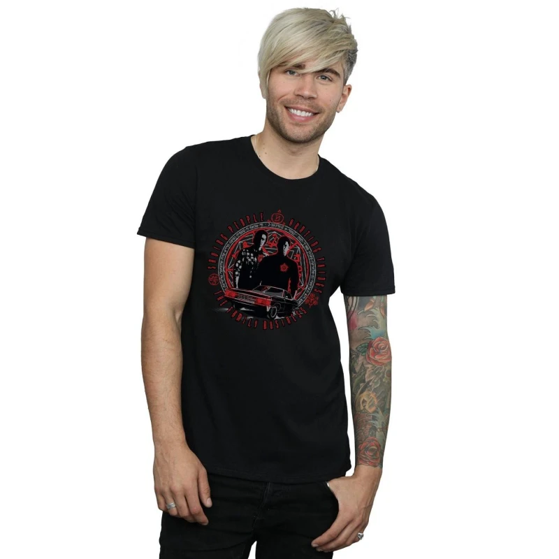 Image of Supernatural Supernatural Men Family Business T-Shirt in Black Size: Small Black S Male 5057736412763