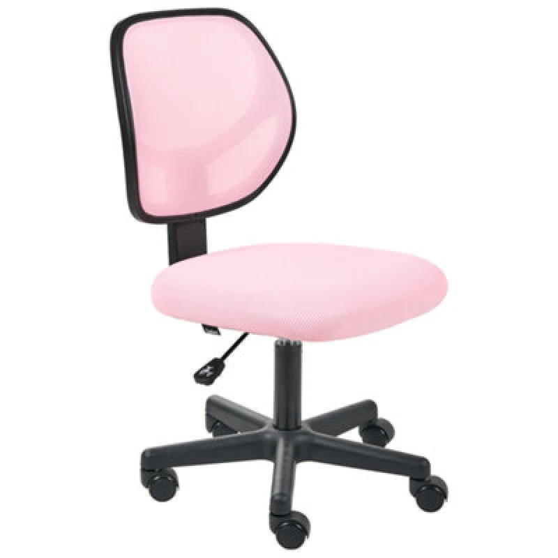 Image of Beliani Office Chair Joyful Pastel Pink