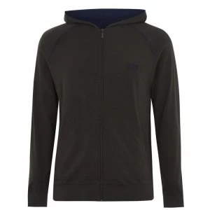 Image of Hugo Boss Mix and Match Zip Through Hoodie Green 361 Men