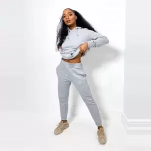Image of Missguided Petiteco Ord Hoodie and Jogger Set - Grey