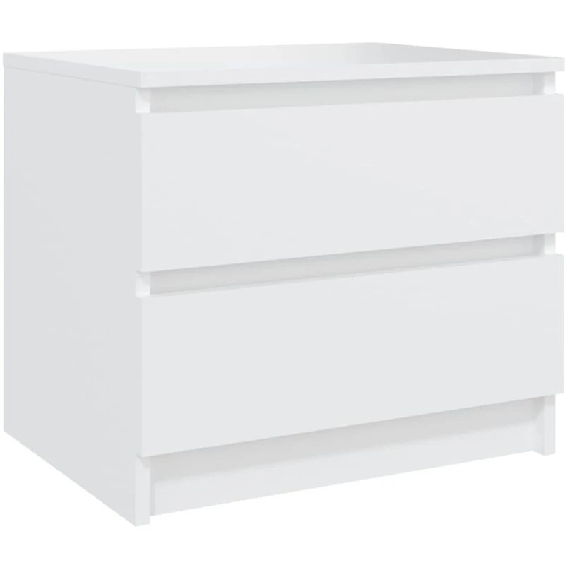 Image of VIDAXL Bed Cabinet White 50x39x43.5cm Engineered Wood Vidaxl 8720286557983