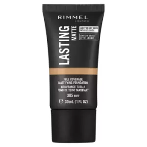 Image of Rimmel London Lasting Matte Foundation 30ml (Various Shades) - 305 Buff