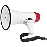Image of Megaphones Built in Microphone White 16 x 25 x 16 cm