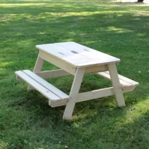 Image of Childrens Picnic Table with Sandpit