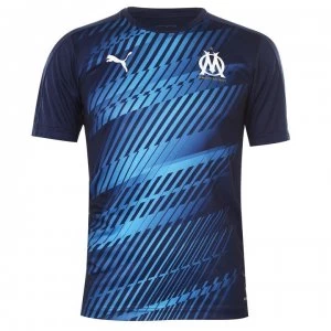 Image of Puma Marseille Stadium Shirt 2019 2020 Mens - Navy/Blue