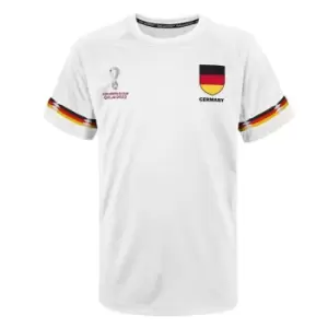 Image of Fifa World Cup Qatar 2022 Germany Mens T-Shirt in White