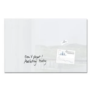Image of Sigel Artverum High Quality Tempered Glass Magnetic Board with Fixings 1000x650mm White