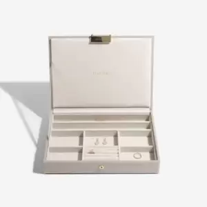 Image of Stackers Taupe Classic Lidded, Leather